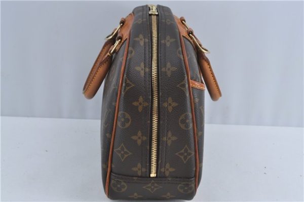 Authentic Louis Vuitton Monogram Trouville Hand Bag Purse M42228 LV J4509 For Sale