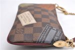 Authentic Louis Vuitton Damier Pochette Mira MM Accessory Pouch N63080 LV 6211E Online