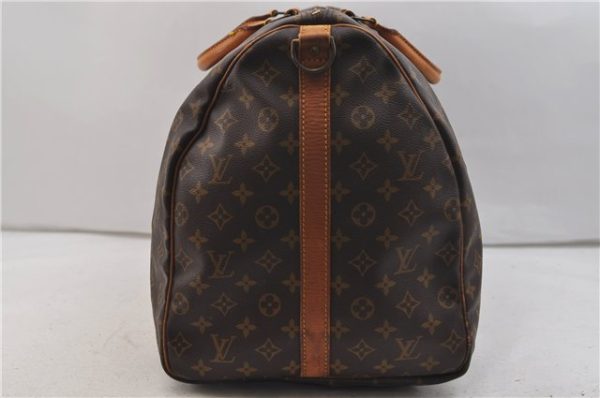 Auth Louis Vuitton Monogram Keepall Bandouliere 60 Boston Bag M41412 LV 1401E For Cheap