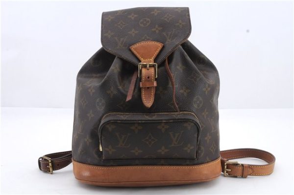 Authentic Louis Vuitton Monogram Montsouris MM Backpack M51136 LV 9297C Online now