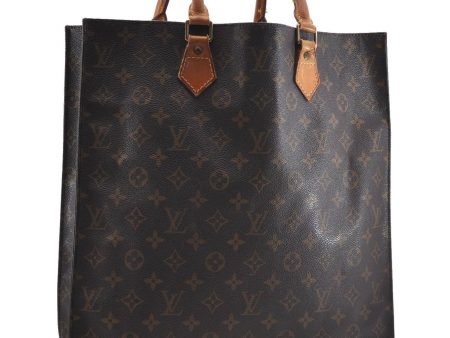 Authentic Louis Vuitton Monogram Sac Plat Hand Bag M51140 LV 4638D Online Sale