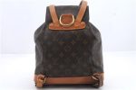 Authentic Louis Vuitton Monogram Montsouris MM Backpack M51136 LV 9297C Online now