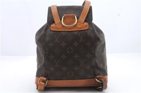 Authentic Louis Vuitton Monogram Montsouris MM Backpack M51136 LV 9297C Online now