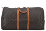 Authentic Louis Vuitton Monogram Keepall 55 Travel Boston Bag M41424 LV 0166F For Cheap