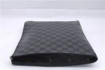 Auth Louis Vuitton Damier Graphite Pochette Jours GM N64437 Document Case 0501E Supply