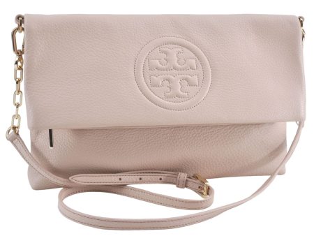 Authentic TORY BURCH Leather 2Way Shoulder Clutch Bag Purse Light Pink J0639 Discount