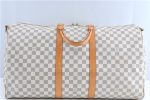 Auth Louis Vuitton Damier Azur Keepall Bandouliere 55 Boston Bag N41429 LV J0485 For Discount