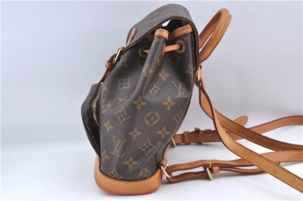 Authentic Louis Vuitton Monogram Montsouris PM Backpack M51137 LV J1162 Sale