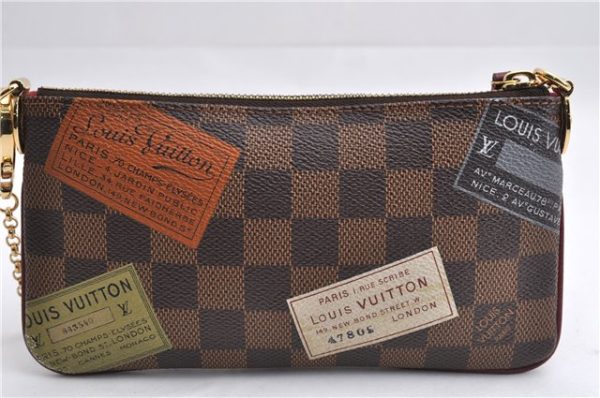 Authentic Louis Vuitton Damier Pochette Mira MM Accessory Pouch N63080 LV 6211E Online