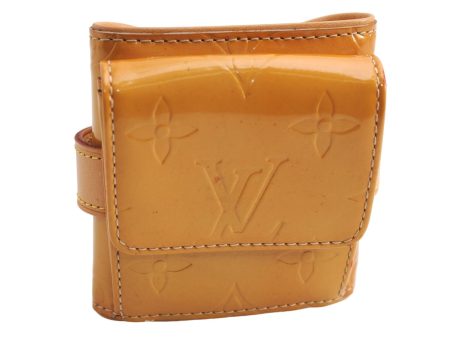 Auth Louis Vuitton Vernis Lafayette Street Bracelet Coin Purse Yellow  5369E Online now