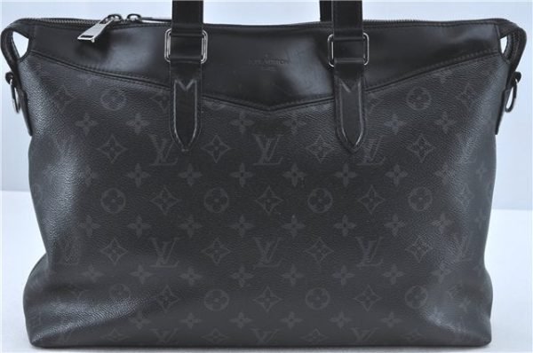 Auth Louis Vuitton Monogram Eclipse Briefcase Explorer Black M40566 LV J1849 Cheap