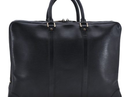 Auth Louis Vuitton Epi Porte Documents Voyage Briefcase Black M59162 LV 5917D Discount