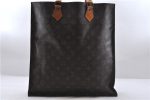 Authentic Louis Vuitton Monogram Sac Plat Hand Bag M51140 LV 4638D Online Sale