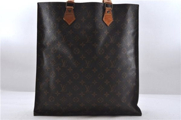 Authentic Louis Vuitton Monogram Sac Plat Hand Bag M51140 LV 4638D Online Sale