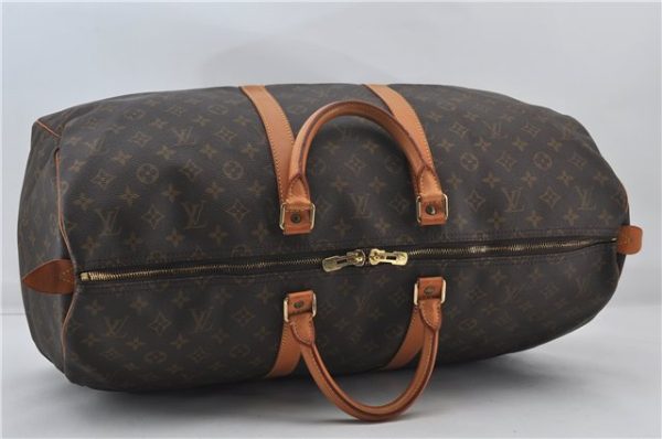 Authentic Louis Vuitton Monogram Keepall 55 Travel Boston Bag M41424 LV 0166F For Cheap