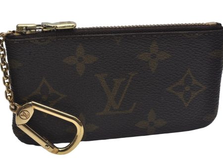 Authentic Louis Vuitton Monogram Pochette Cles Coin Case M62650 LV 9184D Online Hot Sale