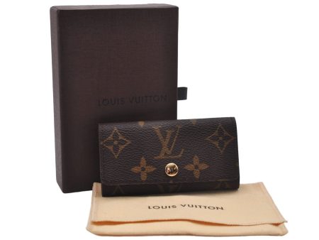 Auth Louis Vuitton Monogram Multicles 4 Four Hooks Key Case M62631 LV Box 4894E on Sale