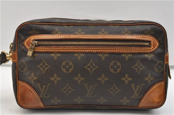 Authentic Louis Vuitton Monogram Marly Dragonne GM Clutch Hand Bag M51825 2842E For Discount