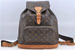 Authentic Louis Vuitton Monogram Montsouris GM Backpack M51135 LV H8680 Online Sale