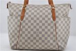 Authentic Louis Vuitton Damier Azur Totally MM Tote Bag N51262 LV 6899E Discount