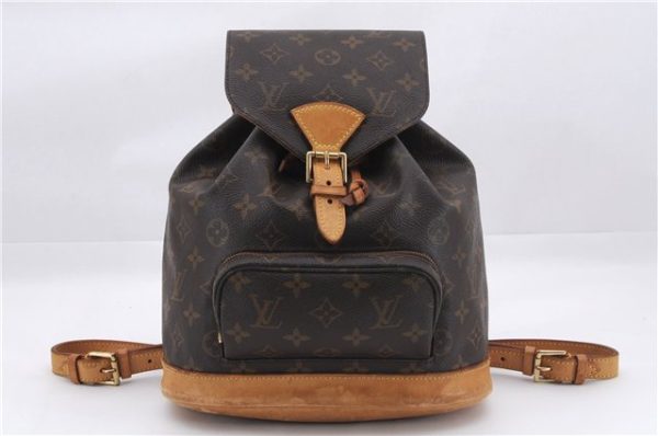 Authentic Louis Vuitton Monogram Montsouris MM Backpack M51136 LV 9985D Online