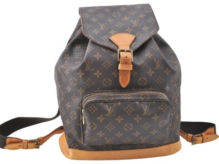 Authentic Louis Vuitton Monogram Montsouris GM Backpack M51135 LV J1575 Online