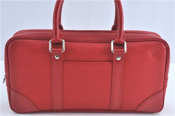 Auth Louis Vuitton Epi Vivienne Long MM Shoulder Hand Bag Red M5911E LV J0873 Online Sale