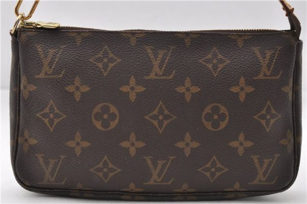 Authentic Louis Vuitton Monogram Pochette Accessoires Pouch M51980 LV 5963E Hot on Sale