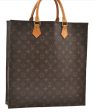 Authentic Louis Vuitton Monogram Sac Plat Hand Tote Bag M51140 LV 5420E Cheap