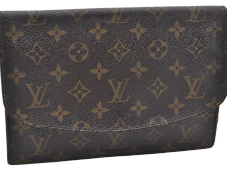 Authentic Louis Vuitton Monogram Pochette Rabat Clutch Hand Bag M51940 LV 5278E For Cheap