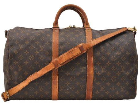 Auth Louis Vuitton Monogram Keepall Bandouliere 50 Boston Bag M41416 LV 2821E Online