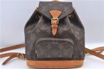 Authentic Louis Vuitton Monogram Montsouris PM Backpack M51137 LV J1162 Sale