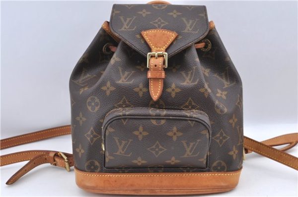 Authentic Louis Vuitton Monogram Montsouris PM Backpack M51137 LV J1162 Sale