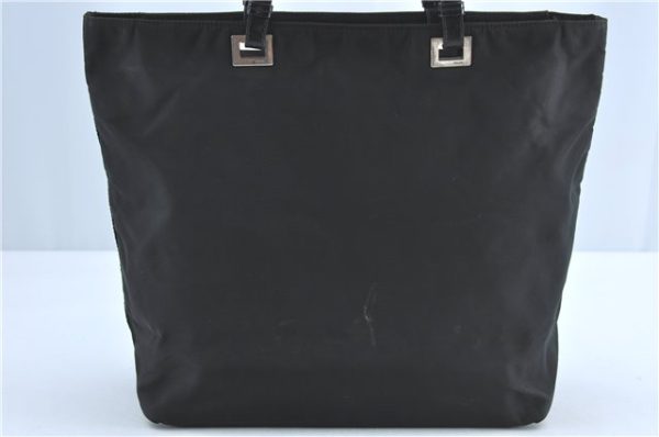 Authentic PRADA Nylon Leather Shoulder Hand Tote Bag Black H6613 For Discount