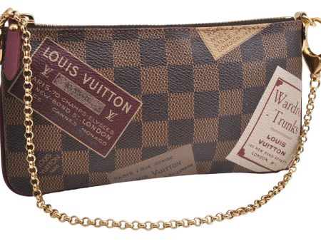 Authentic Louis Vuitton Damier Pochette Mira MM Accessory Pouch N63080 LV 6211E Online