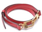 Authentic Louis Vuitton Leather Shoulder Strap Red 40.2-47.2  LV 1966F Cheap