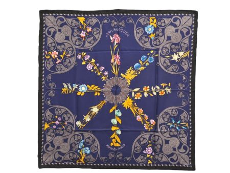 Authentic HERMES Carre 90 Scarf  ARABESQUES  Silk Black 9535D on Sale