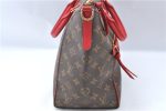 Auth Louis Vuitton Monogram Tournelle PM 2Way Shoulder Tote Bag M44027 Red J1558 Discount