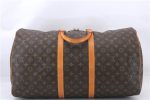 Authentic Louis Vuitton Monogram Keepall 55 Travel Boston Bag M41424 LV 1387E For Cheap