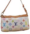 Louis Vuitton Monogram Multicolor Pochette Accessoires Pouch M92649 White 1390E Hot on Sale