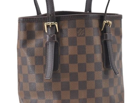 Authentic Louis Vuitton Damier Marais Bucket Shoulder Tote Bag N42240 LV 5509E Online Hot Sale