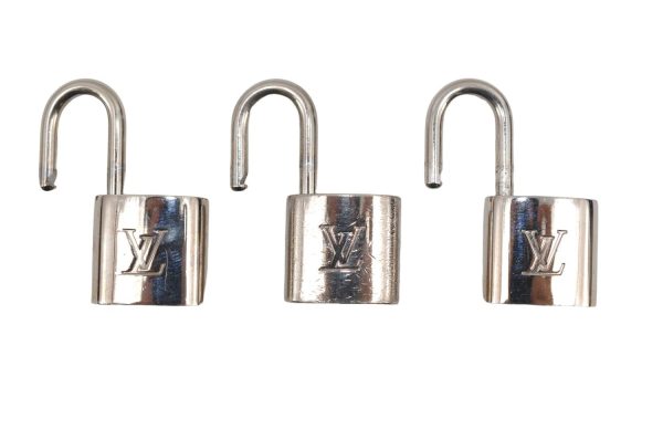 Authentic Louis Vuitton Padlock Silver 3Set LV 8759D For Cheap