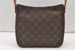 Authentic Louis Vuitton Monogram Looping MM Shoulder Bag M51146 LV 5453E For Cheap