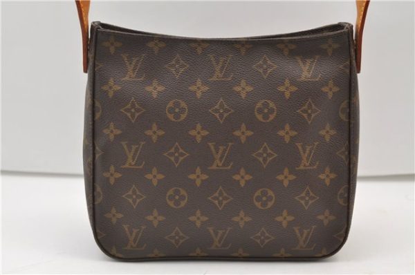 Authentic Louis Vuitton Monogram Looping MM Shoulder Bag M51146 LV 5453E For Cheap