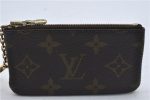 Authentic Louis Vuitton Monogram Pochette Cles Coin Case M62650 LV 9184D Online Hot Sale