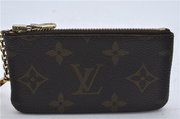 Authentic Louis Vuitton Monogram Pochette Cles Coin Case M62650 LV 9184D Online Hot Sale