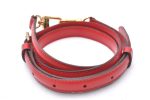 Authentic Louis Vuitton Leather Shoulder Strap Red 40.2-47.2  LV 1966F Cheap