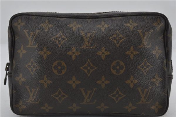 Authentic Louis Vuitton Monogram Trousse Toilette 23 Clutch Bag M47524 LV 2865E Cheap