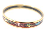 Authentic HERMES Email PM Bangle Shell Motif Gold Red  J0789 Sale