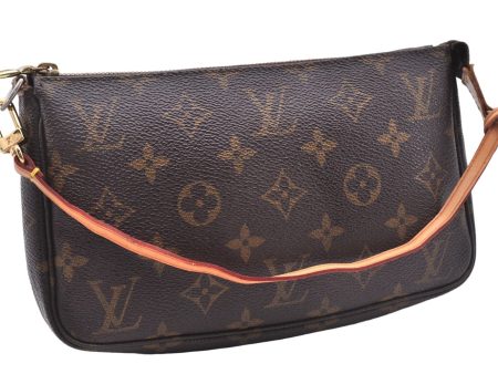 Authentic Louis Vuitton Monogram Pochette Accessoires Pouch M51980 LV 5510E For Discount